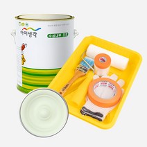 삼화페인트 아이생각 친환경 수성내부프로 4L + 도구세트, 라이트아마존