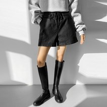 코팅 기모 올밴딩 하프 팬츠