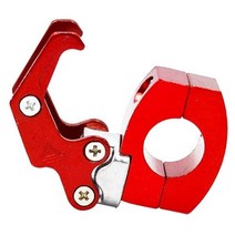 봉지걸이 헬멧 가방 후크 핸들고리 오토바이 바이크 봉투 전동킥보드 핸들바 22mm PCX 배달 튜닝 스쿠터, 봉지걸이_레드