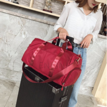 앤리이니 대용량 스포츠 레저 수납 더플백, 레드