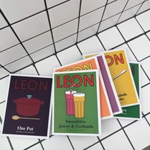 레옹 노트 책 인테리어소품 촬영소품 LEON, 감귤