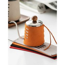 핸드드립 캠핑 주전자 커피 포트 홈카페 캠핑 가정용, 실버+블랙 350ml