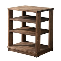 630 고무나무 원목 이동식 3단선반 장식장 술진열장 수납장 술장 거실장, 네츄럴