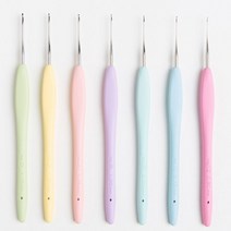 크로바 손이 편한 레이스 자루코바늘, 1개