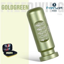 스노쿨링 스킨스쿠버Frenzel 귀 이퀄라이제이션 교육 도구 압력 균형 다이빙 Freediving 스피어 낚시 수중, 06 Gold Green