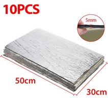 10pcs 10mm 자동차 거품에 대 한 소음 절연 자동차 사운드 열 증거 자동 절연 자동차 엔진 방화벽 열 알루미늄 폼, 5mm 알루미늄 호일, 씨엔