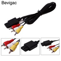 besegad 1.8m tv rca av 오디오 비디오 스테레오 코드 케이블 snes 슈퍼 닌텐도 nintend gc 비디오 게임 큐브 n64 n 64 콘솔 가제트
