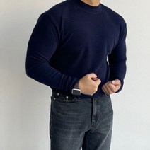 노컴플렉스 / 남자반목티 머슬핏긴팔 목안늘어나는티