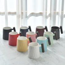 고원 계수나무 머그컵 예쁜 홈카페 머그잔 모음, 러스트 해머무늬