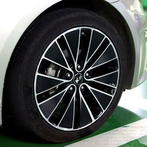 [카르쉐] K5 휠 홀로그램 스티커 불판휠 카본 휠스티커 프로텍터 18인치, 1세트, Car_헤어라인블랙