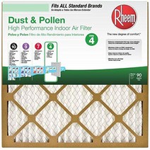 Rheem 라인 50.8cm x 50.8cm x 2.54cm 기본 가정용 주름 공기 필터 105134 가성비