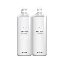 화이트리 비움 파하 수분 데일리토너 300ml / 약산성 자작나무 추출 아쿠아씰, 2개