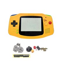 타프쉘 게임 보이 어드밴스 쉘용 풀 세트 교체 하우징 쉘 전도성 고무 패드 버튼 셸 GBA IPS 케이스, [14] Gray SNES