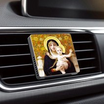 차량 방향제 자연 향기 성화 액자 명품 디퓨저 인테리어고급스러운K01, 빙향/The Madonna of the Lilies