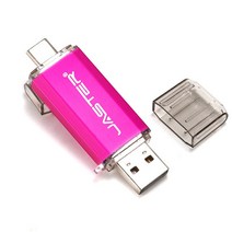 JASTER 회전 TYPE-C Flash drive 펜 64 기가바이트 32 16 8 USB stick 대 한 안드로이드 폰 태블릿 PC 노트, 06 Pink_01 4GB