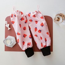 여성 작업용 토시 사무용 미술 방수 팔토시 핑크딸기