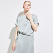 [Resort] 실키 앞리본 블라우스 세트 2colors TMBLA37W03