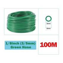 점적 호스 테이프 5 100m 35mm 녹색검정색 관개 18 인치 빈 분배 파이프 pvc 물방울 관개 정원 급수, 그린-100m