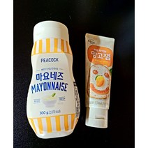 복음자리망고잼 +피코크 마요네즈 (바로 짜먹는/과일쨈/간편하게/샐러드/고소하고 진한맛/경양식/고소한 마요네즈), 상세설명참조