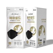 상공양행 에어쉴드 마스크 블랙 대형 KF94, 60개입, 1개