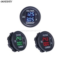 전력계 전력 측정기 전압계 누설전류계 범용 dc 9v 48v 10a 디지털 전압계 전류계 전압 전류 측정기 측정 led 디스플레이 12v 24v 36v 전기 je10, 푸른