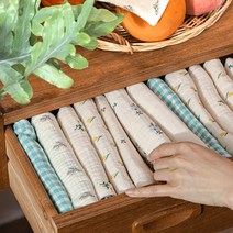 강화소창 100% 순면 거즈 빨아쓰는 깨끗한행주 키친크로스, 민트체크 (KMA0004)