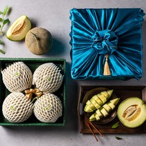 과일 선물세트 메론 대과 4수 8kg [보자기+노리개 포함]