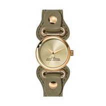 [해외]명품마크제이콥스시계70015396 Marc Jacobs The Cuff Watch Womens Gold Dial/Green Strap 20179289 300