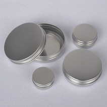 원형 립밤 틴 케이스 포카 머리끈 실핀 면봉 정리함, 4-원형틴케이스-100g