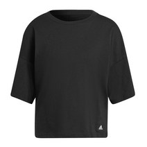 아디다스 W 퓨쳐 아이콘 3S 티셔츠 오버핏(HE0308) 아디다스 여자 반팔 라운드 티셔츠