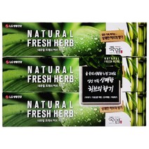 죽염 네츄럴프레쉬허브 치약 130g, 3개