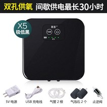 미니 어항 발생기 펌프 소형 가정용 소음방지 충전 휴대식 야외 낚시 USB 산소공급기 교 직류 투웨이 1349533202, x5 극 낮다 블랙 두개 통큰 재다