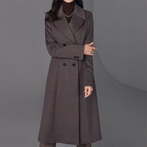 [시그니쳐]울 실크 블렌딩 롱 플레어 레이디 코트