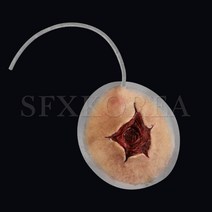 SFX.자가점착 외상피부 병원 경찰 군부대 응급처치 훈련교재 상처치료훈련 시뮬레이션 연습키트, 21.SFX.외상피부_총상_사출구