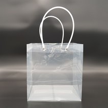 동성포장 투명 화분쇼핑백 10p, 정사각 쇼핑백(투명)