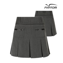 팬텀 골프 fantom여성 양포켓 맞주름 큐롯 스커트 F221B3PC462_MG, 64, MG