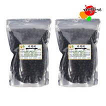 자연한재 2022년 햇 국산 서리태 검정콩 검은콩, 2팩, 500g