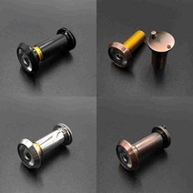 현관문 외시경 16mm 렌즈 보안용 투시경 도어뷰어 문구멍막음, 실버