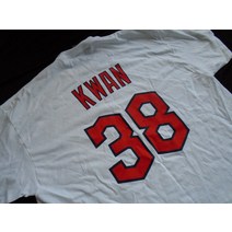 MLB 클리브랜드 Guardians #38 STEVEN KWAN Giveaway저지 티셔츠 셔츠 XL