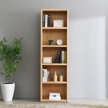 KUF 리토 600 5단 오픈형 책장, 메이플화이트