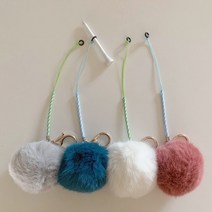 폼폼 골프 키링 티걸이 [ 제작상품 ], 딥핑크