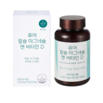 네츄럴굿띵스 퓨어 칼슘 마그네슘 앤 비타민D, 7개, 90정