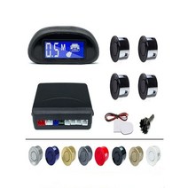 자동차 전방 감지 센서 Parktronic LED 주차 키트 레이더 백라이트 디스플레이 백업 모니터 기 시스템 다중 599EA 2, 03 Silver