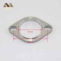 스텐파이프 판매 스텐 주름관 자재 액세서리 범용 스테인레스 스틸 배기 머플러 플랜지 배기 연결 51mm 63mm 76mm 조인트