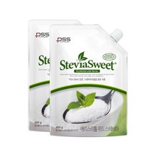 [본사직영] 펄세스 당제로 설탕 스테비아 스위트 파우치 400g x 2개, 단품