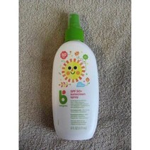 선크림 베이비가닉스 자외선 차단제 스프레이 SPF 50 티어 프리 워터 저항성 6oz~신규