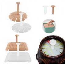 똘복M 협력사 절임통 누름판 누루미 누름독 연장봉 모음, 사각황토