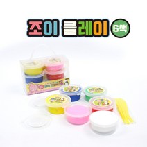 [날쌘거북이] 조이 클레이 (6pcs) 1세트/ 어린이집 생일선물 유치원 답례품 / 플레이점토 만들기 [ 메세지스티커2종 동봉]