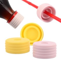 빨대 병뚜껑 생수 생수병 페트병 실리콘 뚜껑 캡 실리콘빨대뚜껑마개 빨대뚜껑마개, 1개