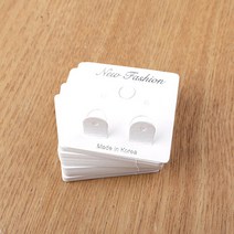 [9132-13]귀걸이포장지 40x40mm 화이트NewFashion 논피어싱용 20개